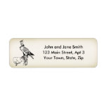 Falcon on Glove address label 2