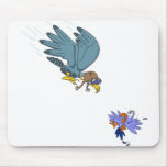 Falcon with goggles mousepads
