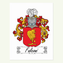 Falconi Family Crest Postcard
