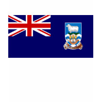 Falkland Islands Flag and Map T-Shirt