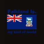 Falkland Islands Flag Map Text Ladies Baby Doll