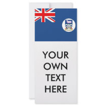 Falkland Islands Flag Rack Card Design