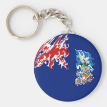 Falkland Islands Gnarly Flag Key Chains