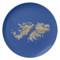 Falkland Islands Map Plate