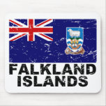Falkland Islands Vintage Flag Mousepads