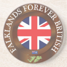 Falklands Forever British Beverage Coasters