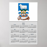 Falklands Sheep Ship Sea Flag Poster Calendar 2012