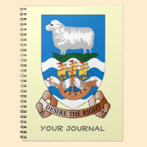 Falklands Sheep Ship Sea Flag Spiral Notebook