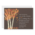 Fall Aspen Tree Wedding Invitation