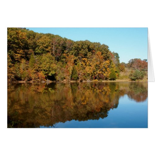 Fall at the Pond card