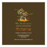 Fall / Autumn Family Tree Thanksgiving Invitation