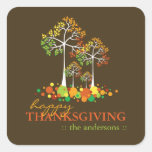 Fall / Autumn Family Tree Thanksgiving Sticker