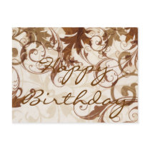 Fall Autumn - Happy Birthday - Customized postcards by myhome71 Fall Autumn - Happy Birthday - Customized postcards