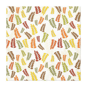 Fall Autumn Harvest Branches Leaves Twigs Pattern Canvas Prints