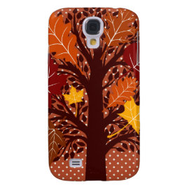 Fall Autumn Leaves Tree November Harvest Galaxy S4 Case