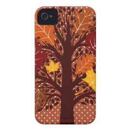 Fall Autumn Leaves Tree November Harvest iPhone 4 Cover