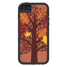 Fall Autumn Leaves Tree November Harvest Cover For iPhone 5