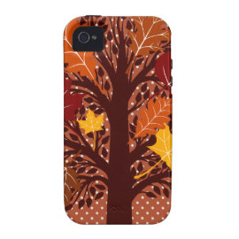 Fall Autumn Leaves Tree November Harvest Vibe iPhone 4 Covers