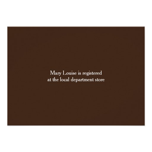 Fall Autumn Leaves Wedding Dress Bridal Shower Personalized Invites