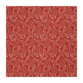 Fall Autumn Red Leaf Leaves Pattern Gallery Wrap Canvas