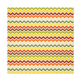 Fall Autumn Thanksgiving Chevron Zigzag Pattern Stretched Canvas Prints