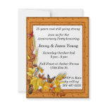 Fall Autumn theme Anniversary Invitation