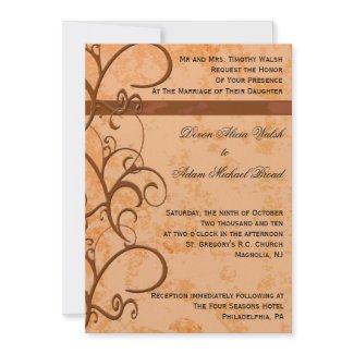 Fall/Autumn Wedding Invitation invitation