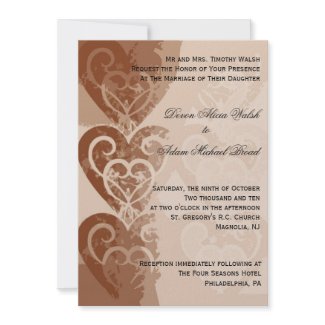 Fall/Autumn Wedding Invitation invitation