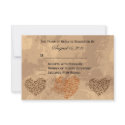 Fall/Autumn Wedding Invitation RSVP Card invitation