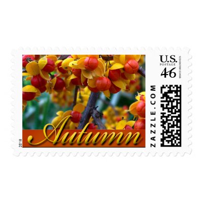 Fall  Autumn Wedding Stamps Postage