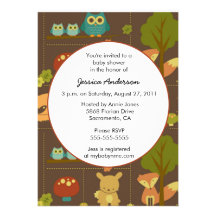 Fall baby shower invitation