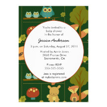 Fall baby shower invitation