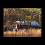 Fall Barn Postcard