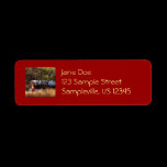Fall Barn Return Address Label