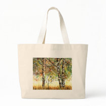 Fall Birch Canvas Bag