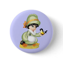 Fall Birds buttons