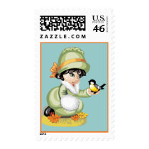 Fall Birds Stamp