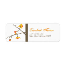 Fall Bittersweet Return Address Label