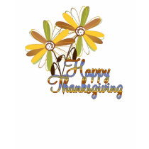 Fall Blooms Happy Thanksgiving T-Shirt