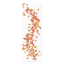 Fall Bookmark Business Cards