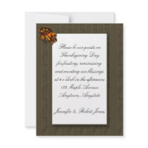 Fall Bounty Cornucopia Thanksgiving Invitation