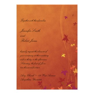 Fall Breezes Invitation