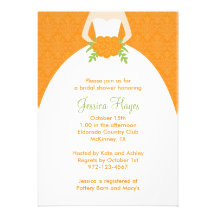 Fall Bridal Shower Invitations
