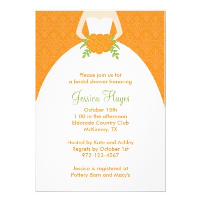 Fall Bridal Shower Invitations