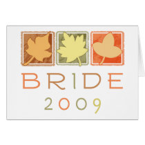 Fall Bride 2009 cards