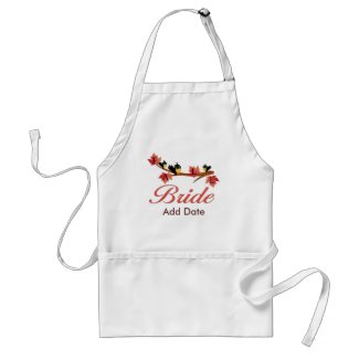 Fall Bride apron