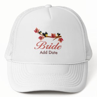 Fall Bride Favors and Apparel hat