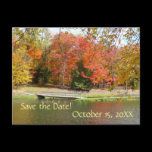 Fall Bridge Save the Date Postcard