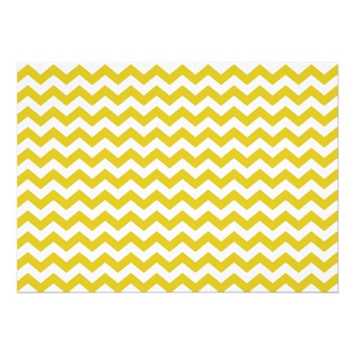 Fall Burt Yellow chevron INvitation
