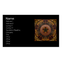 Fall Celtic Knot Circle Business Cards
